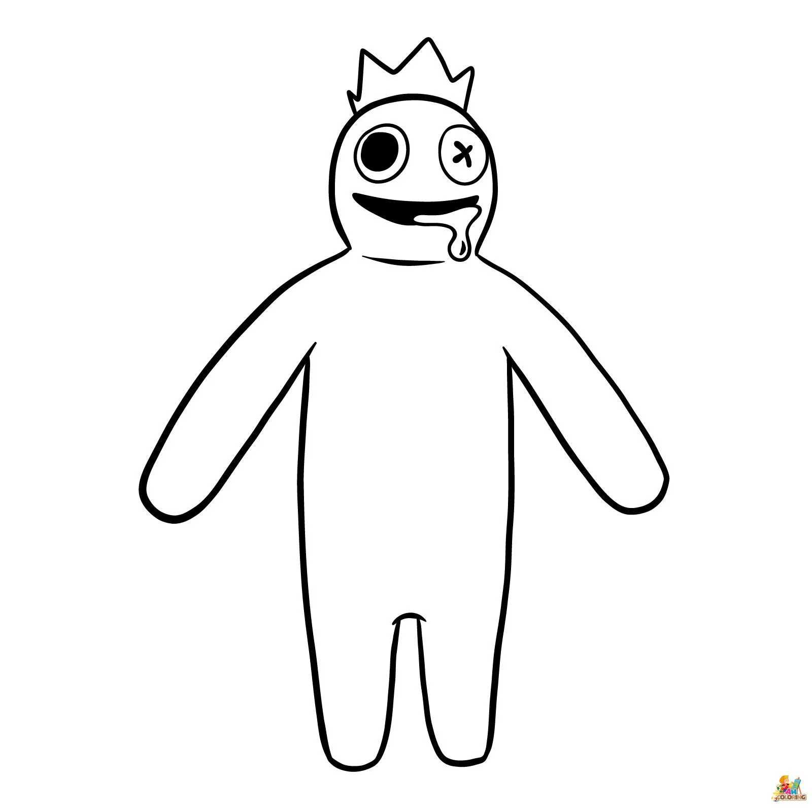 Free Rainbow Friends Coloring Pages for Kids Let Their Imagination
